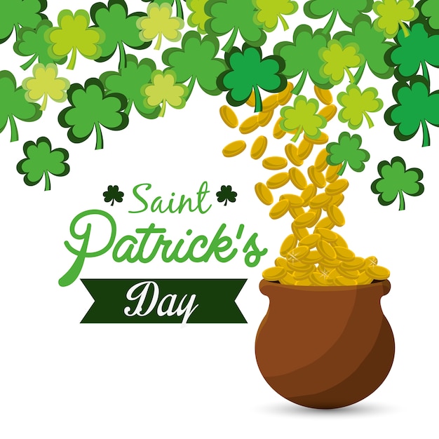 gouden st Patricks dag pictogram