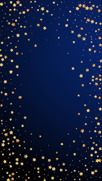 Gouden sterren willekeurige luxe sprankelende confetti.