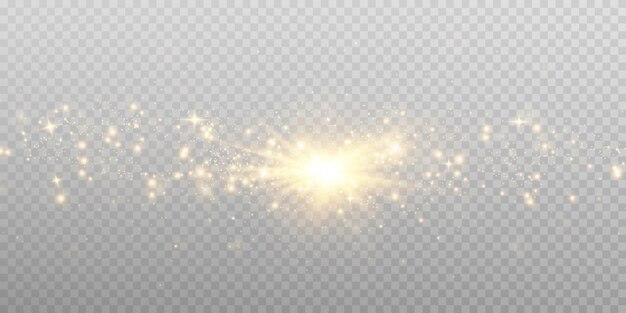 Gouden stof licht png Bokeh licht lichten effect achtergrond Kerst gloeiende stof achtergrond Kerst gloeiend licht bokeh confetti en fonkeling overlay textuur voor uw ontwerp