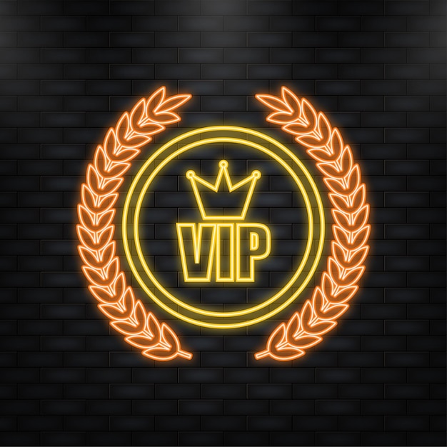 Gouden symbool van exclusiviteit het label VIP met glitter Zeer belangrijk persoon VIP-pictogram