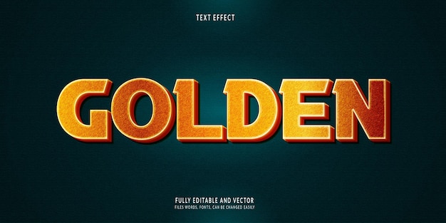 Gouden teksteffect