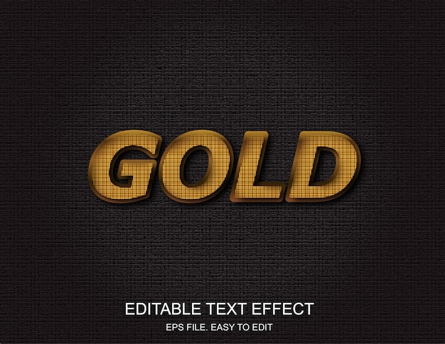 Vector gouden teksteffect