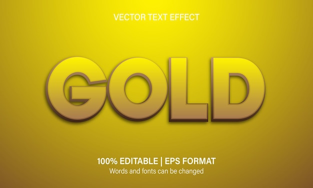 Gouden tekststijleffect