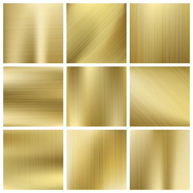 Vector gouden textuur vector set