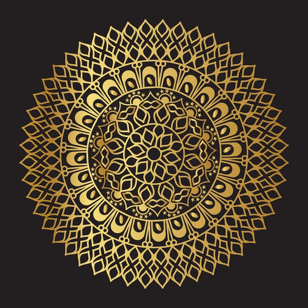 Gouden Vector Mandala