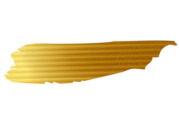 Vector gouden verf penseelstreek abstracte goud glinsterende getextureerde kunst illustratie gouden verf uitstrijkje met