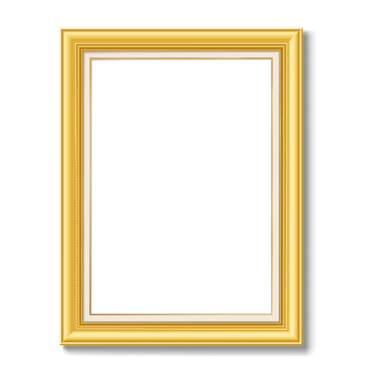 Vector gouden vintage fotolijst