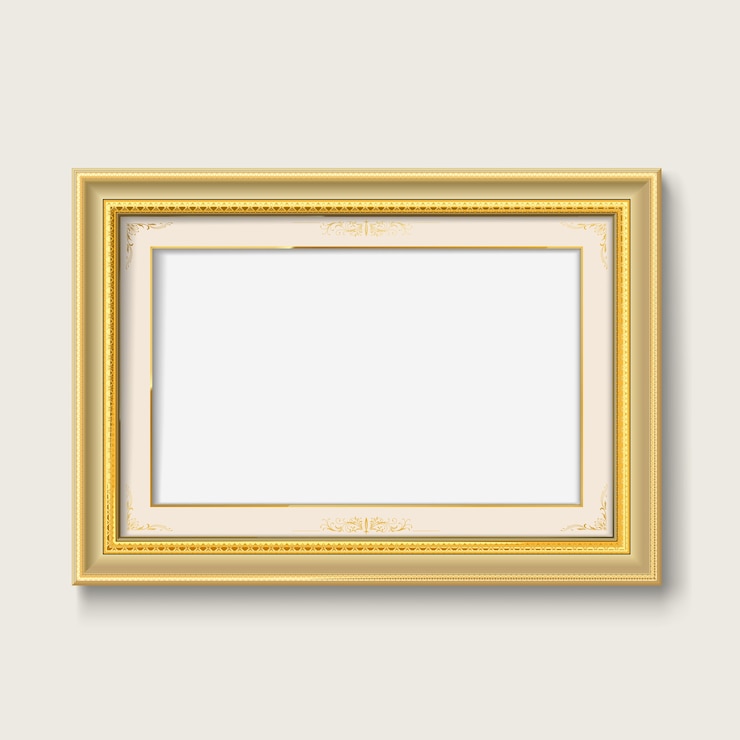 Vector gouden vintage fotolijst