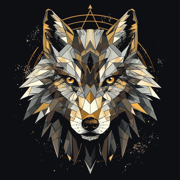 Gouden wolf.