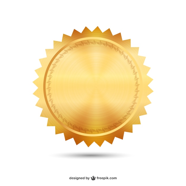 Gouden zegel vector