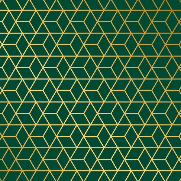 Vector goudgroen geometrisch patroon