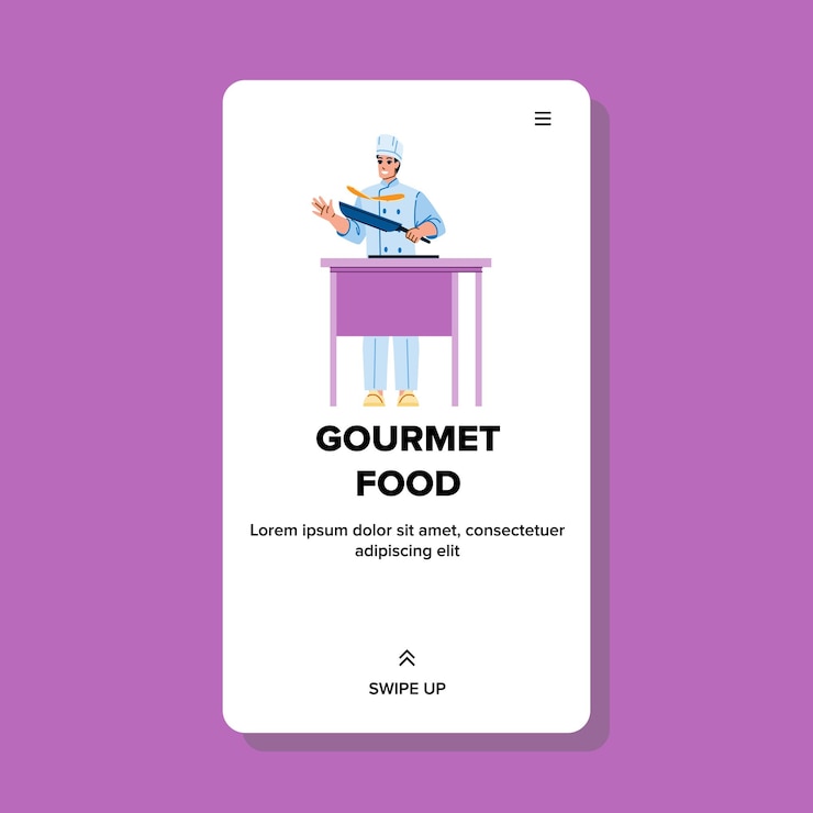 Vector gourmet food vector