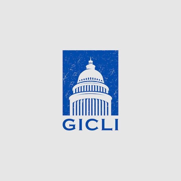 Government icon premium creative capitol building logo vector design iconic landmark illustrations