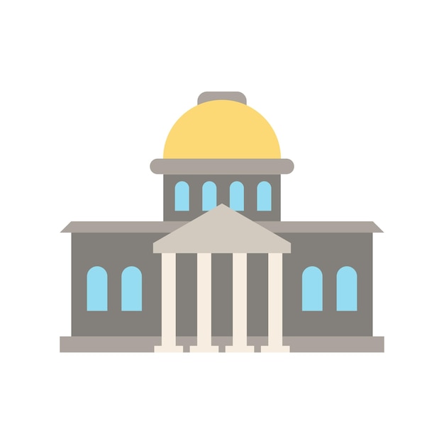 Vector government icon simple element from buildings collection creative government icon for web design templates infographics and more