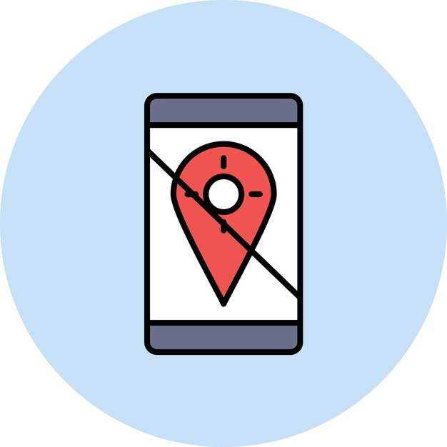 GPS Not Fixed Flat Illustration