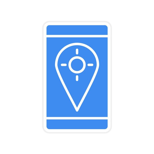 ベクトル gps 固定アイコンのベクトル画像はモバイル ui ux に使用できます