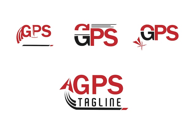 gps navigation modern logo design