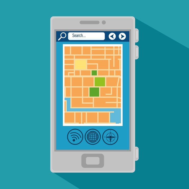 Vector gps navigation online application