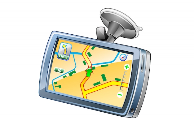 Gps navigator  icon illustration