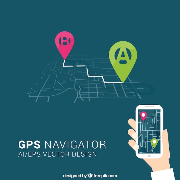 Vector gps navigator
