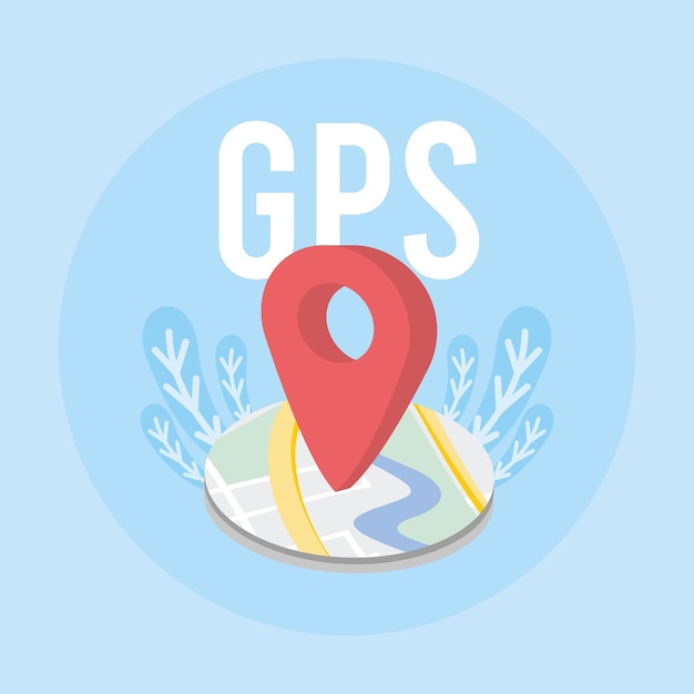 Perno gps nella mappa