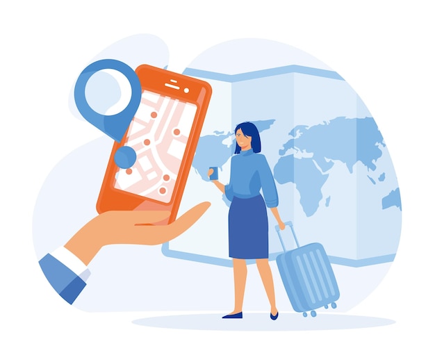 gps satellite navigation usage for smartphone ecommerce system