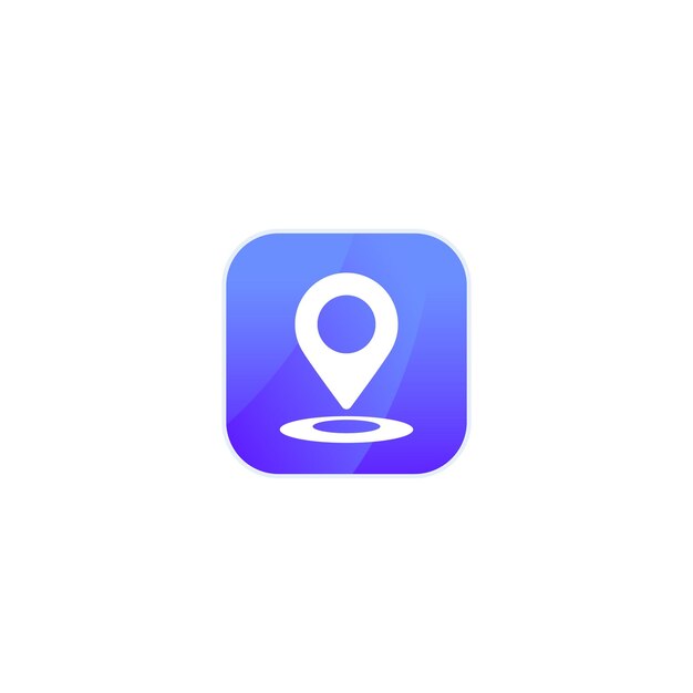 Gps tracking vector icon for apps