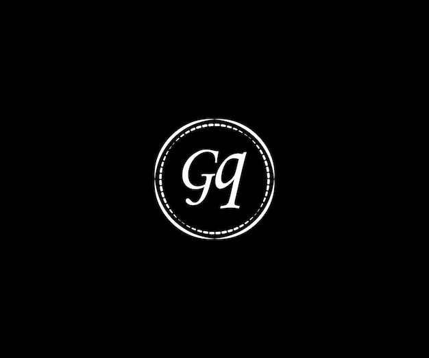 Vettore progettazione del logo gq letter
