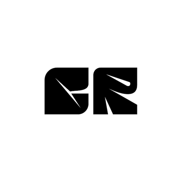 GR モノグラムロゴ デザイン文字 テキスト名 シンボル モノクロロゴタイプ アルファベット文字 シンプルロゴ