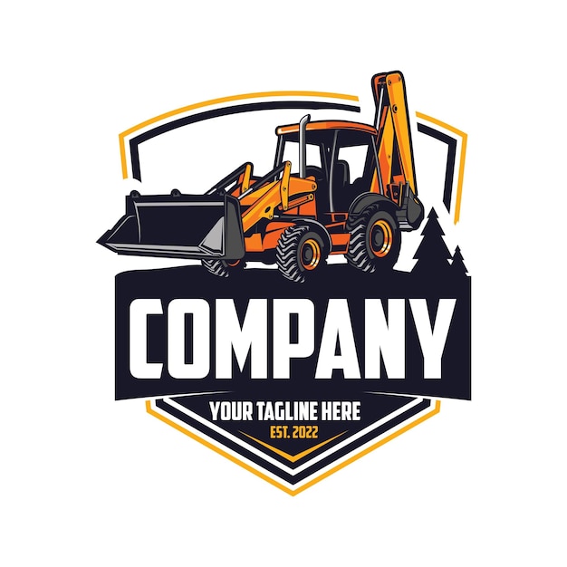 Graaflaadcombinaties logo Tractor met baklogo