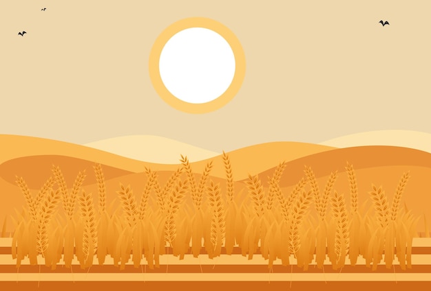 Graanconceptuele illustratie stijlvol en mooi