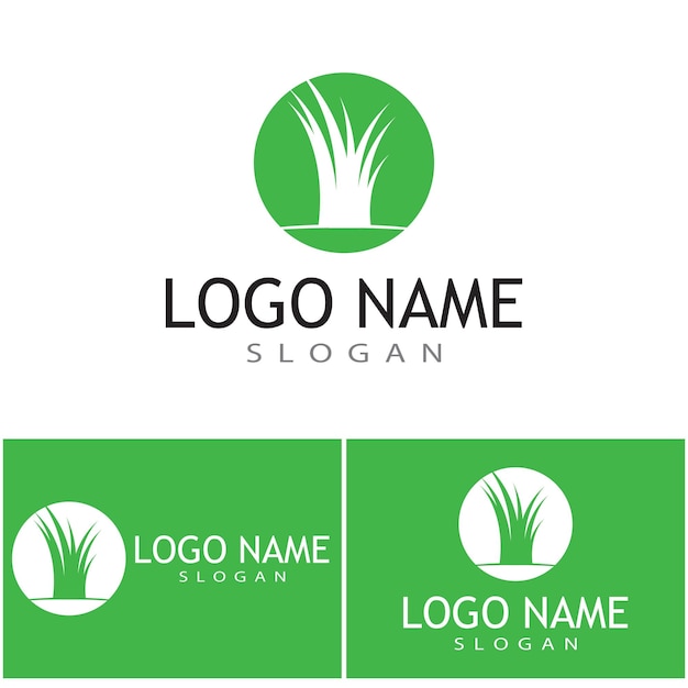 Graas Logo Template vector symbool natuur