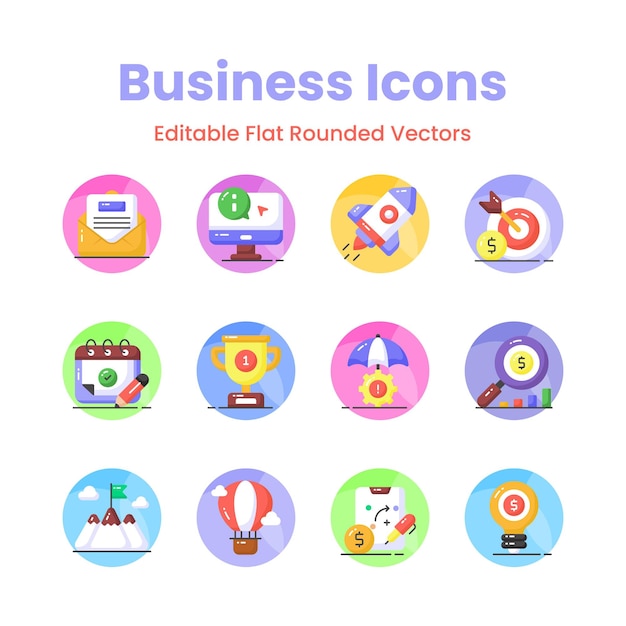 grab this carefully crafted business icons set read to use for webmobile apps and all presentation