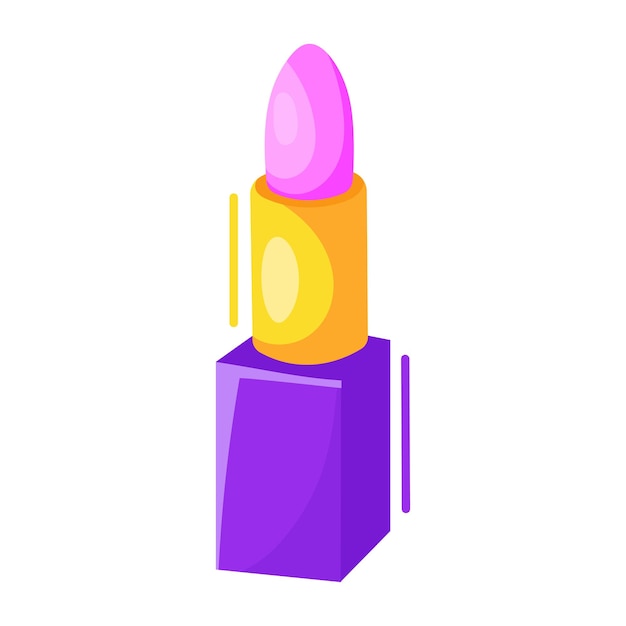 Grab this flat sticker of lipstick