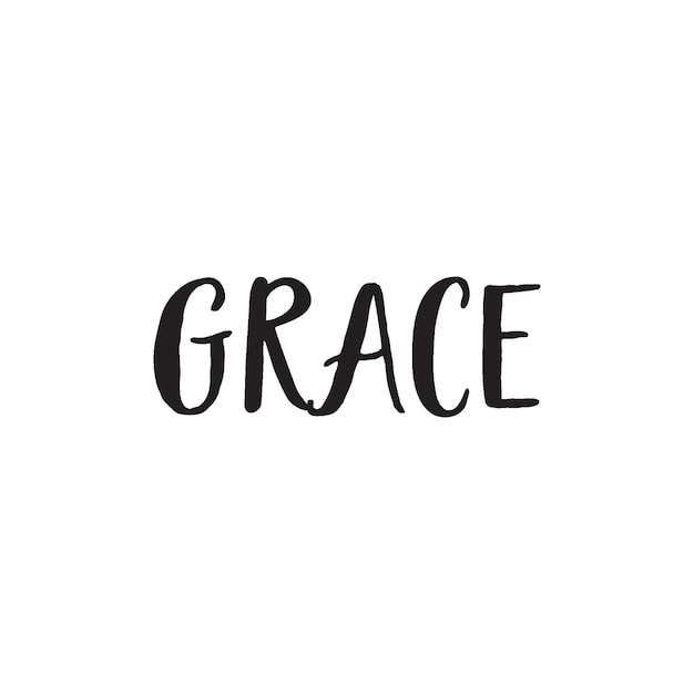 Vector grace christian typography t shirt design vector