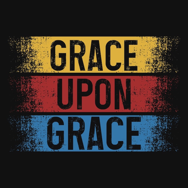 Grace op genade vintage retro t-shirt ontwerpen