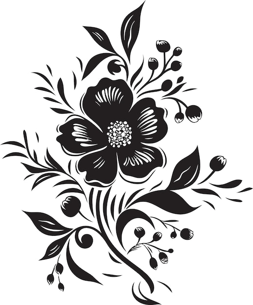 Graceful Floral Vectors in Art Floral Flourish Vector Illustration