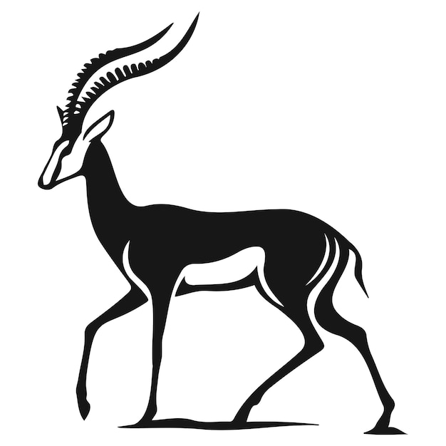 Vettore gazelle aggraziata