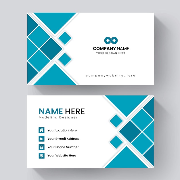 Vector graceful minimalism in business cards