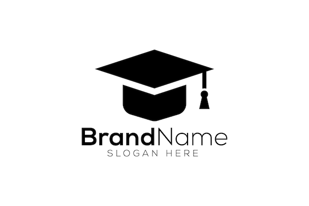 Grad logo vector ontwerpsjabloon