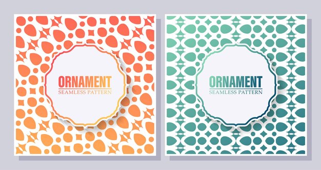 Gradation ornament pattern design background