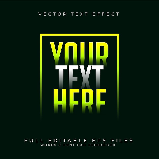 Vector gradation text effect
