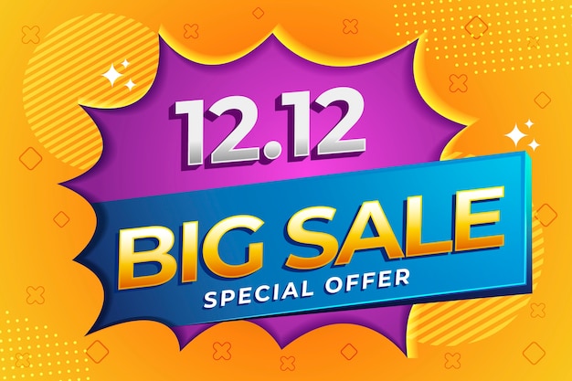 Gradient 12.12 sale background