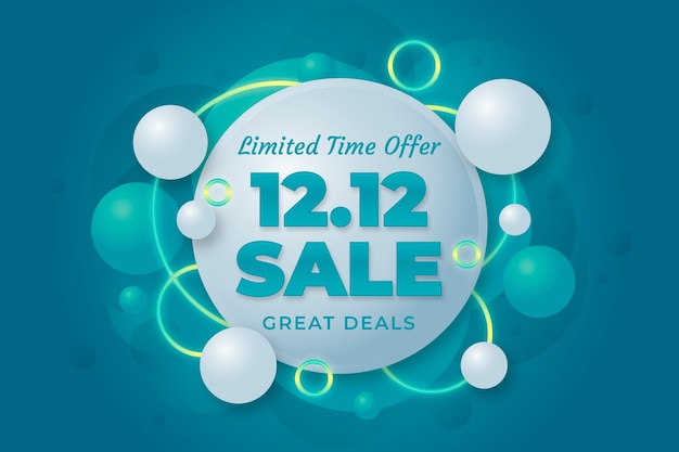 Gradient 12.12 sale background