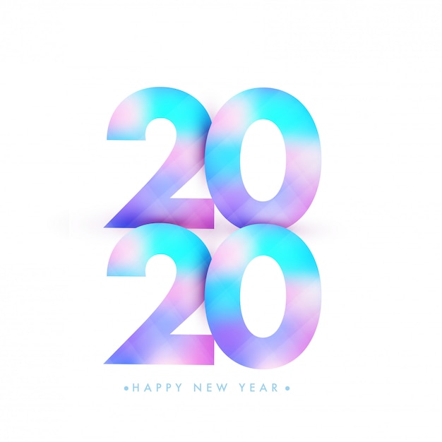 Gradient 2020 greeting background