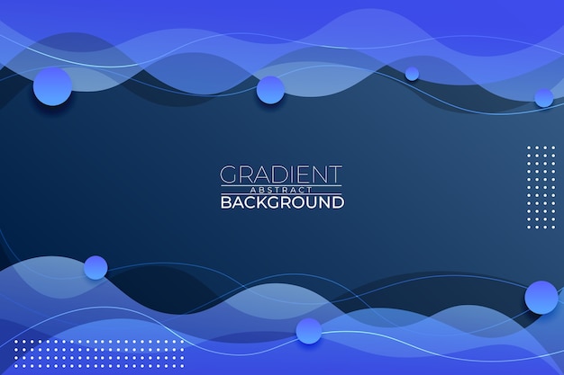 Gradient abstract background blue style