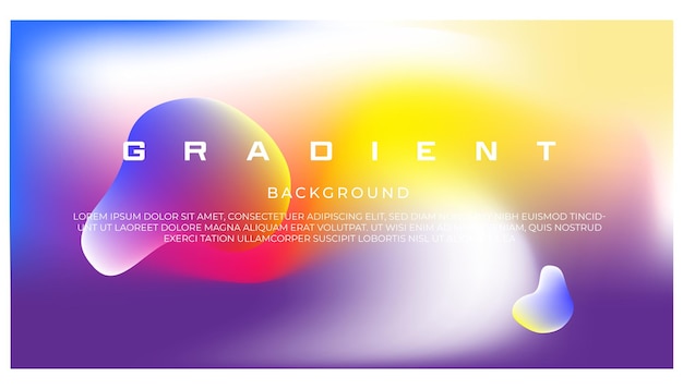 Gradient abstract background design vector