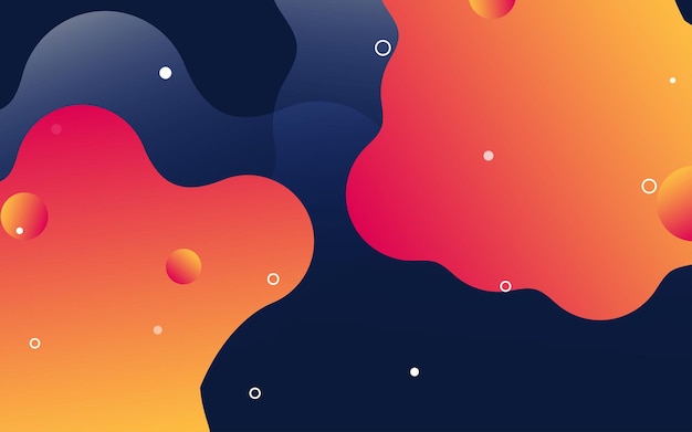 Gradient abstract background flowing liquid shapes