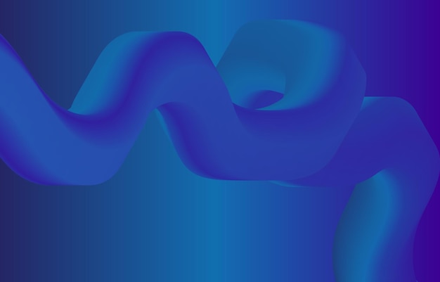 Gradient abstract background Fluid 3d Shape design