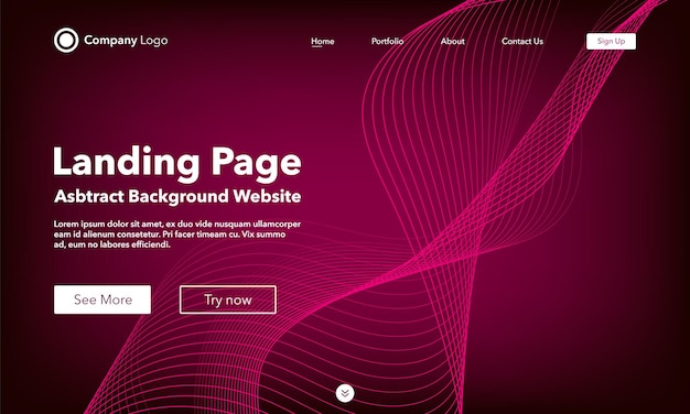 Sfondo astratto sfumato. modello per siti web o landing page.